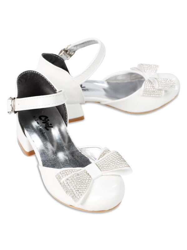 Civil Girls 26-30 Numara Babet Ayakkabı - Beyaz