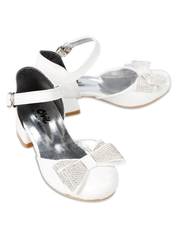 Civil Girls 26-30 Numara Babet Ayakkabı - Beyaz