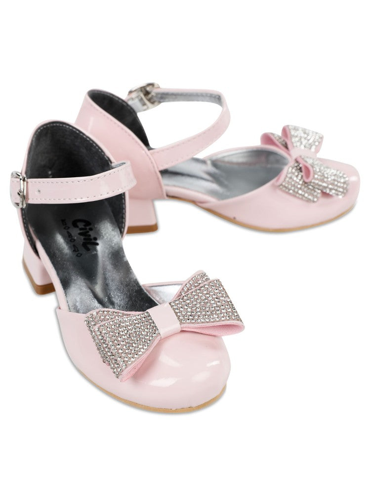 Civil Girls 26-30 Numara Babet Ayakkabı - Pudra