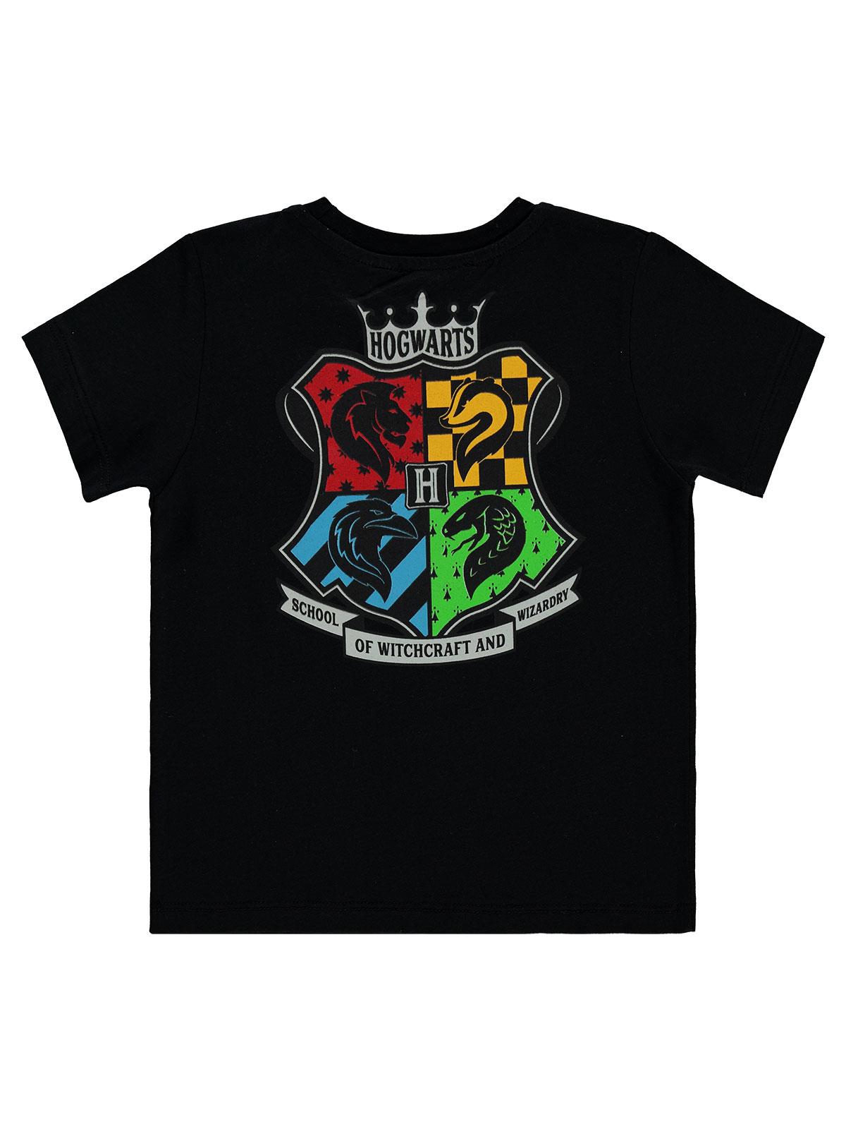 Harry Potter Baskılı 2-5 Yaş Tişört - Siyah