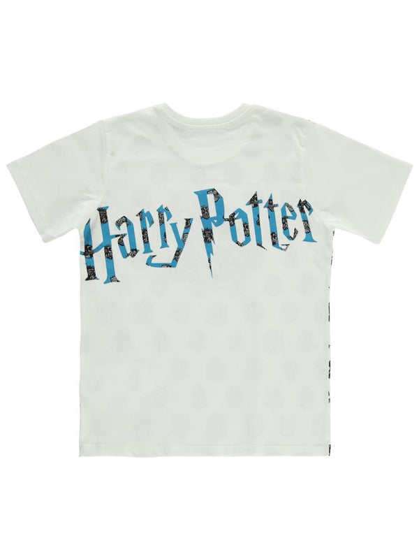 Harry Potter Baskılı Tişört - Ekru