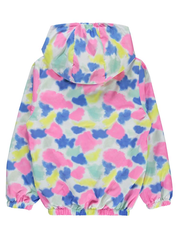 Civil Girls Batik Desen 10-13 Yaş Yağmurluk - Pembe