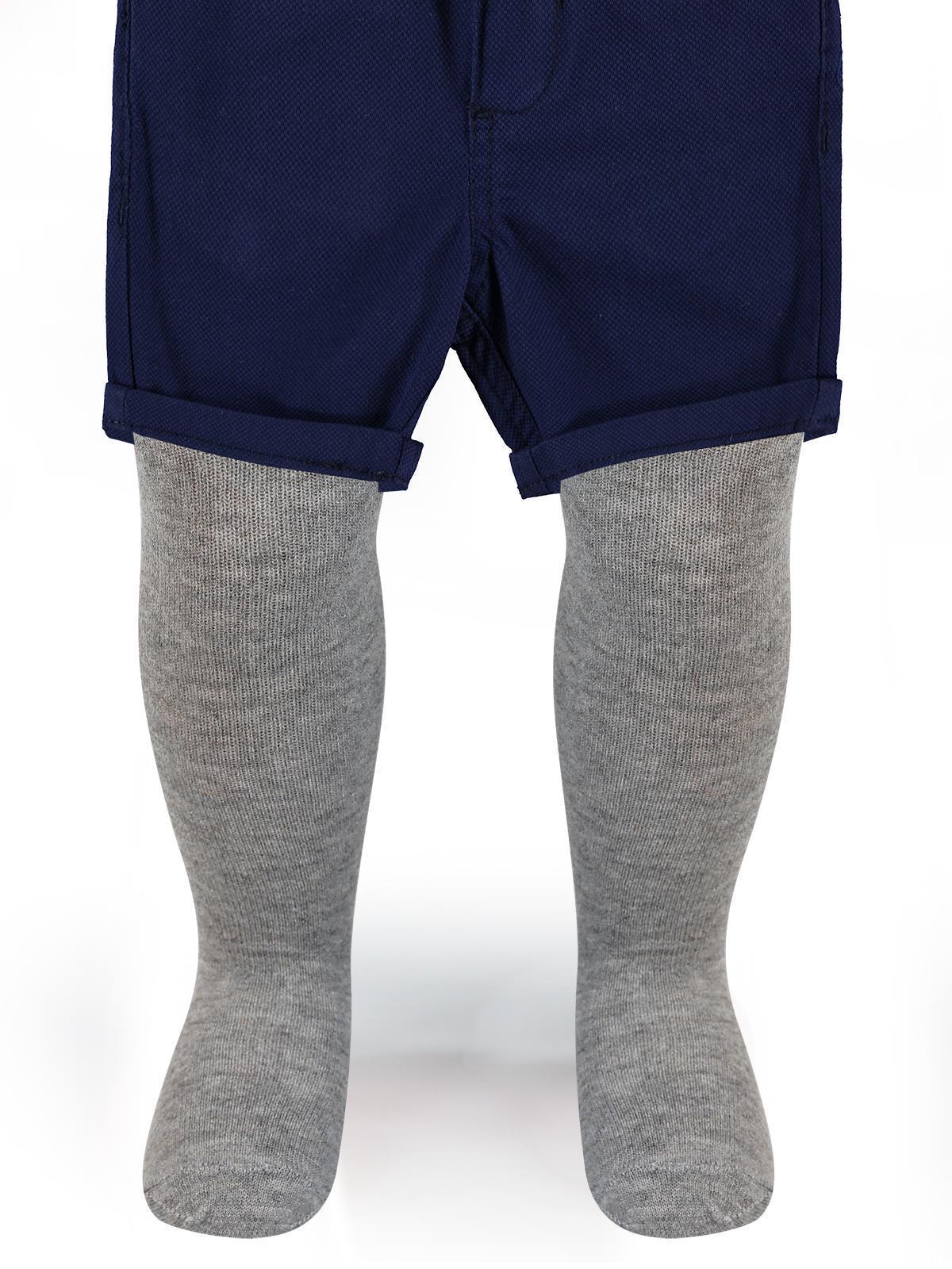 Civil Baby Düz 6-18 Ay Bebek Erkek Külotlu Çorap - Gri