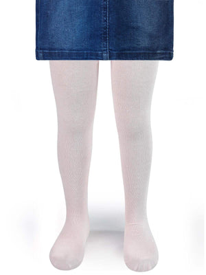 Civil Girls Düz Desenli 3-11 Yaş Çocuk Kız Külotlu Çorap - Pembe