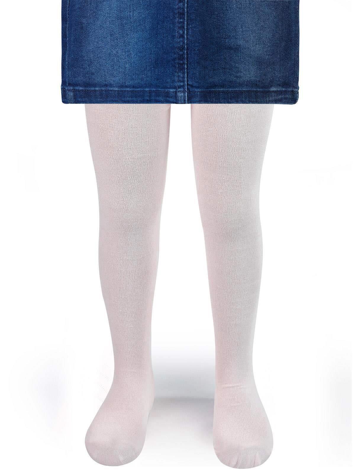 Civil Girls Düz Desenli 3-11 Yaş Çocuk Kız Külotlu Çorap - Pembe