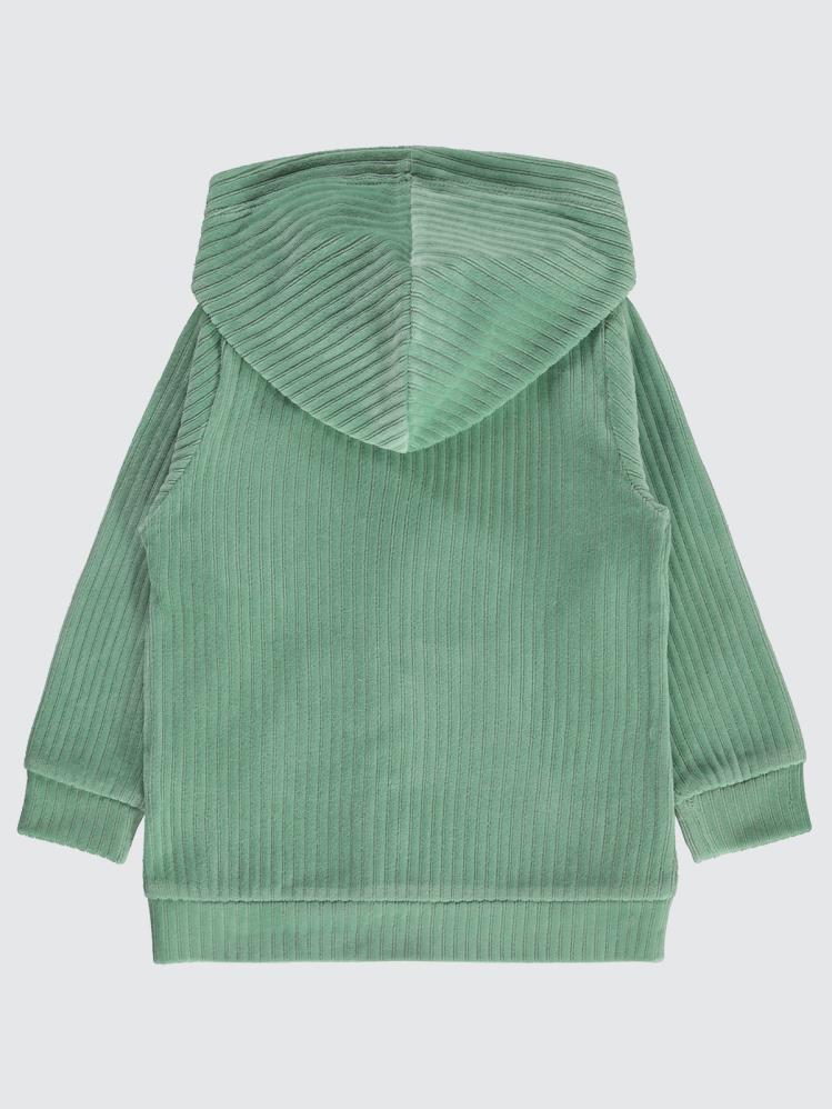 Civil Girls Gipeli Fitilli Kadife 2-5 Yaş Hırka - Yeşil