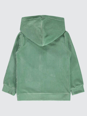 Civil Girls Gipeli Fitilli Kadife 6-9 Yaş Hırka - Yeşil