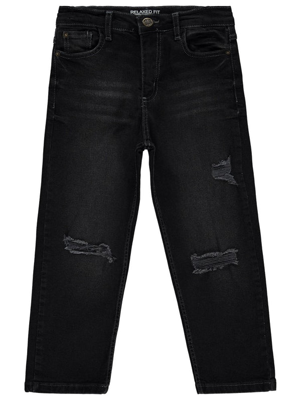 Civil Boys Lazer Yıpratmalı 10-13 Yaş Pantolon - Siyah