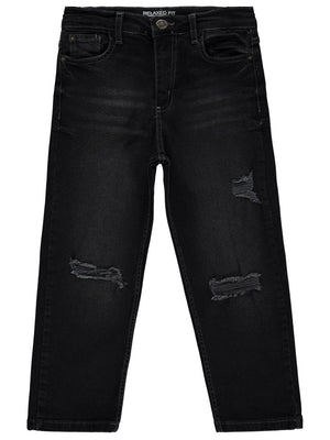 Civil Boys Lazer Yıpratmalı 10-13 Yaş Pantolon - Siyah