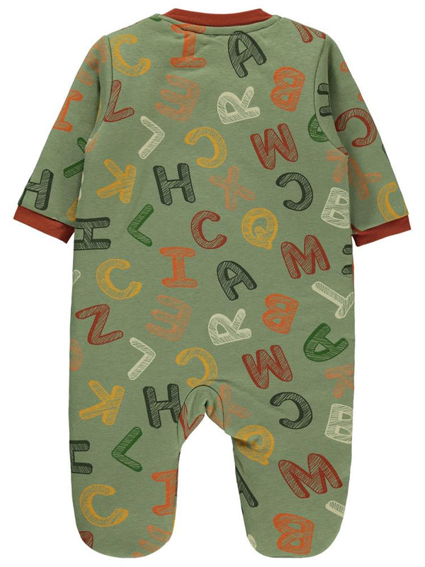 Civil Baby Çizgili Harf Empirme 90 Gr 6-9 AY Uyku Tulumu - Haki