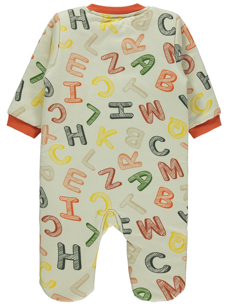 Civil Baby Çizgili Harf Empirme 90 Gr 6-9 AY Uyku Tulumu - Bej