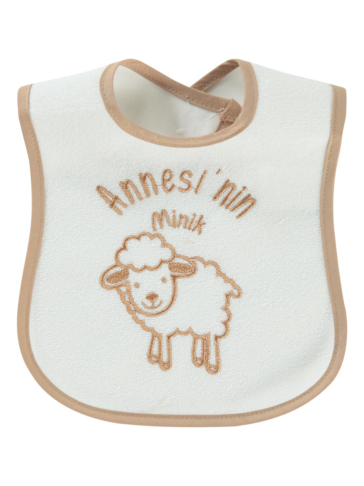 Civil Baby Annesi'Nin Minik Kuzusu Nakışlı Mama Önlüğü