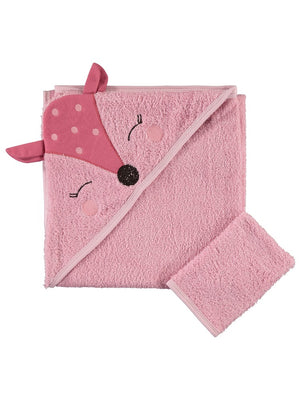 Civil Baby Ceylan Nakışlı 80*75 Havlu - Pembe