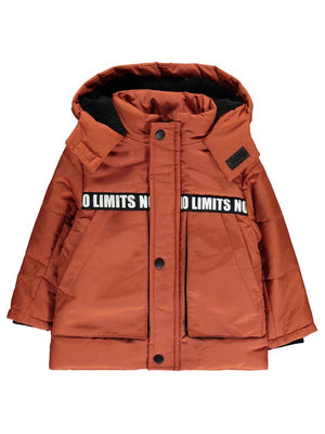 Civil Boys No Limits Şerit Baskılı 2-5 Yaş Mont - Turuncu