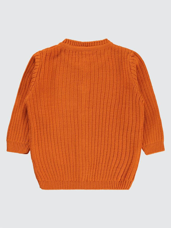 Civil Baby Basic Fitilli 6-18 Ay Hırka - Turuncu