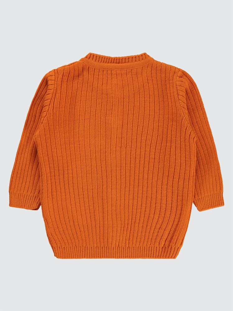 Civil Baby Basic Fitilli 6-18 Ay Hırka - Turuncu