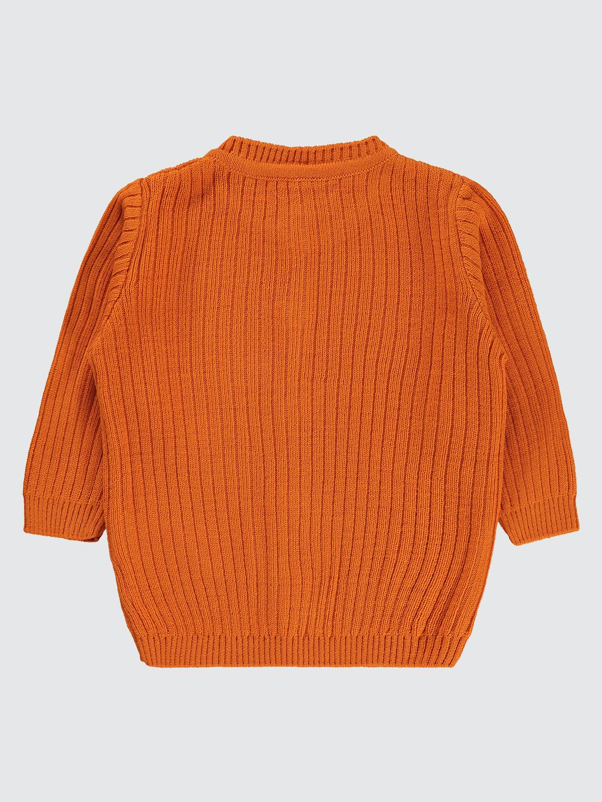 Civil Baby Basic Fitilli 6-18 Ay Hırka - Turuncu