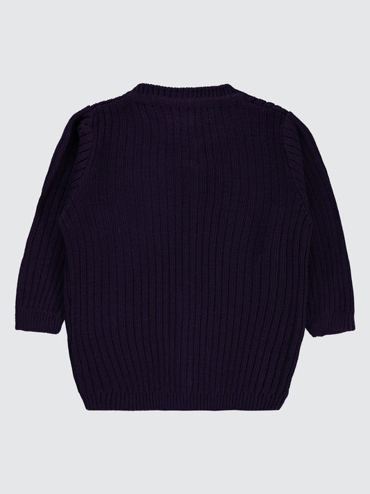 Civil Baby Basic Fitilli 6-18 Ay Hırka - Lila