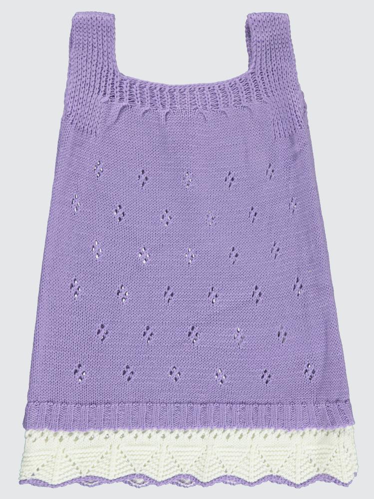 Civil Baby Askılı Çıkmalı 6-18 Ay Elbise - Lila