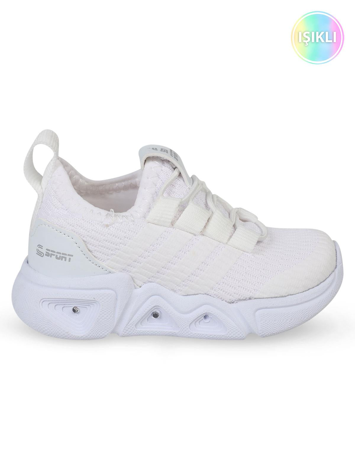 Callion Lastik Bağ Aqua 22-25 Numara Kız Spor - Beyaz