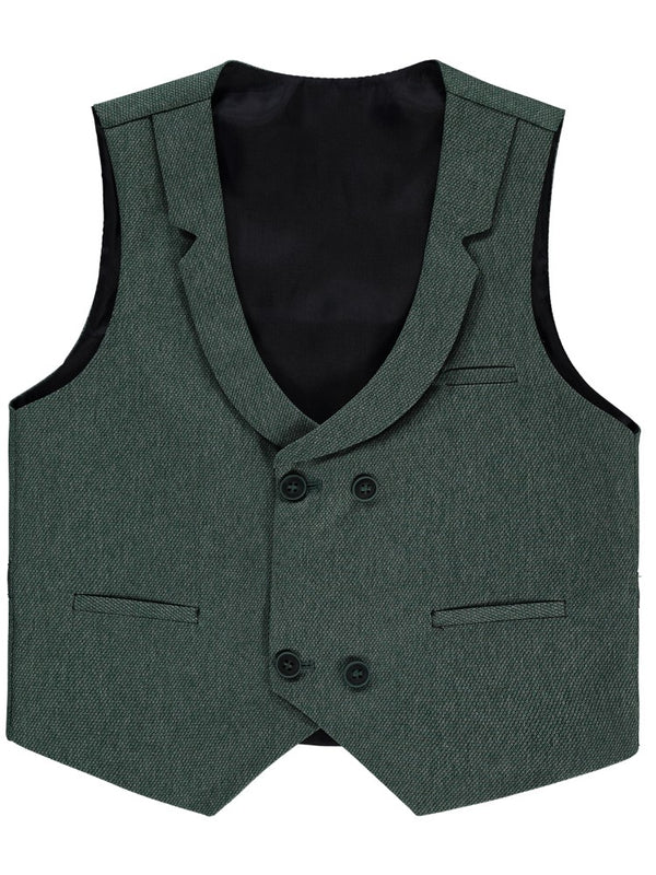 Civil Boys Klasik Armürlü 6-9 Yaş Yelek - Yeşil