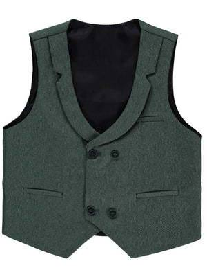 Civil Boys Klasik Armürlü 6-9 Yaş Yelek - Yeşil