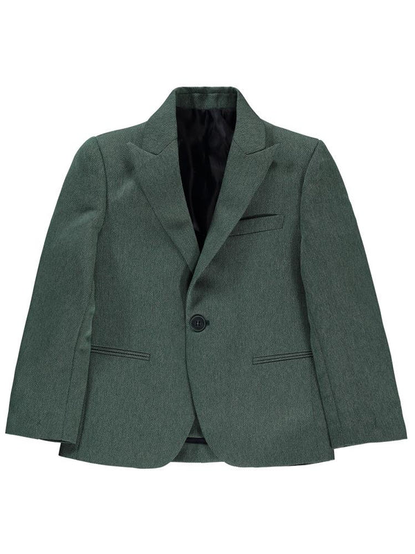 Civil Boys Klasik Armürlü 6-9 Yaş Ceket - Yeşil