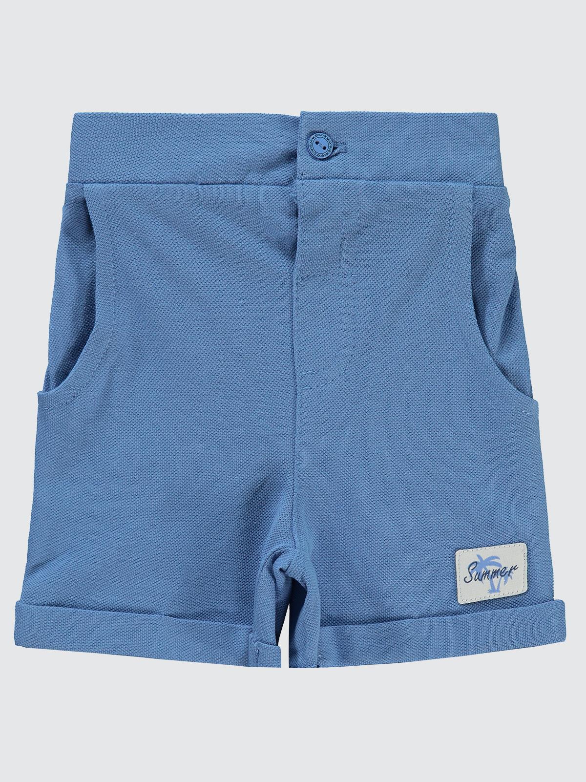 Civil Baby Süs Etiketli 6-18 Ay Şort - Mavi