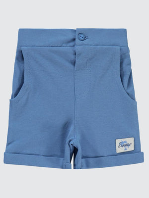Civil Baby Süs Etiketli 6-18 Ay Şort - Mavi