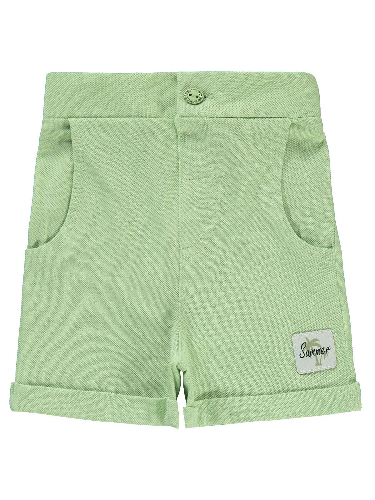 Civil Baby Süs Etiketli 6-18 Ay Şort - Yeşil