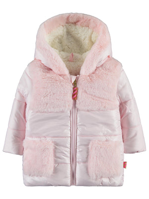 Civil Baby Roba Ve Cepleri Kürklü 6-18 Ay Mont - Pudra