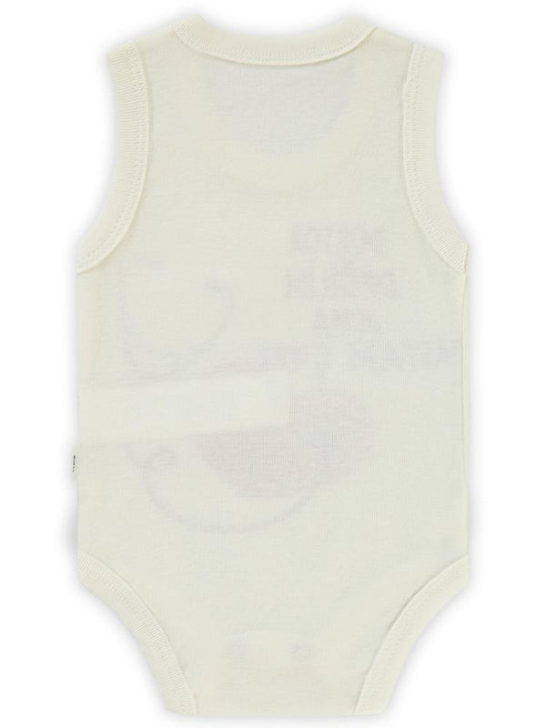 Civil Baby Doktor Baskılı Sfr.Kol 1-36 Ay Çıtçıtlı Badi - Ekru