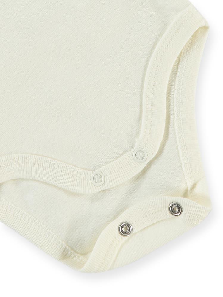 Civil Baby Annesi Gibi Prenses Baskılı Sfr.Kol1-36 Ay Çıtçıtlı Badi - Ekru