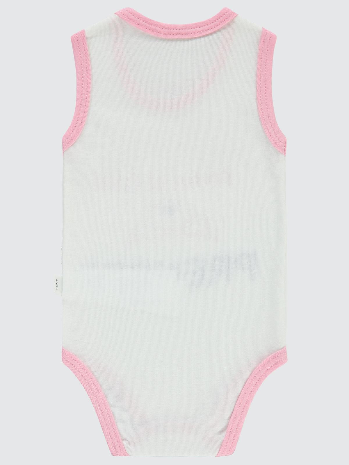 Civil Baby Annesi Gibi Prenses Baskılı Sfr.Kol1-36 Ay Çıtçıtlı Badi - Pembe