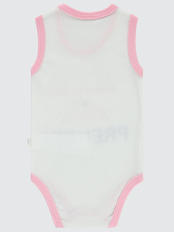 Civil Baby Annesi Gibi Prenses Baskılı Sfr.Kol1-36 Ay Çıtçıtlı Badi - Pembe