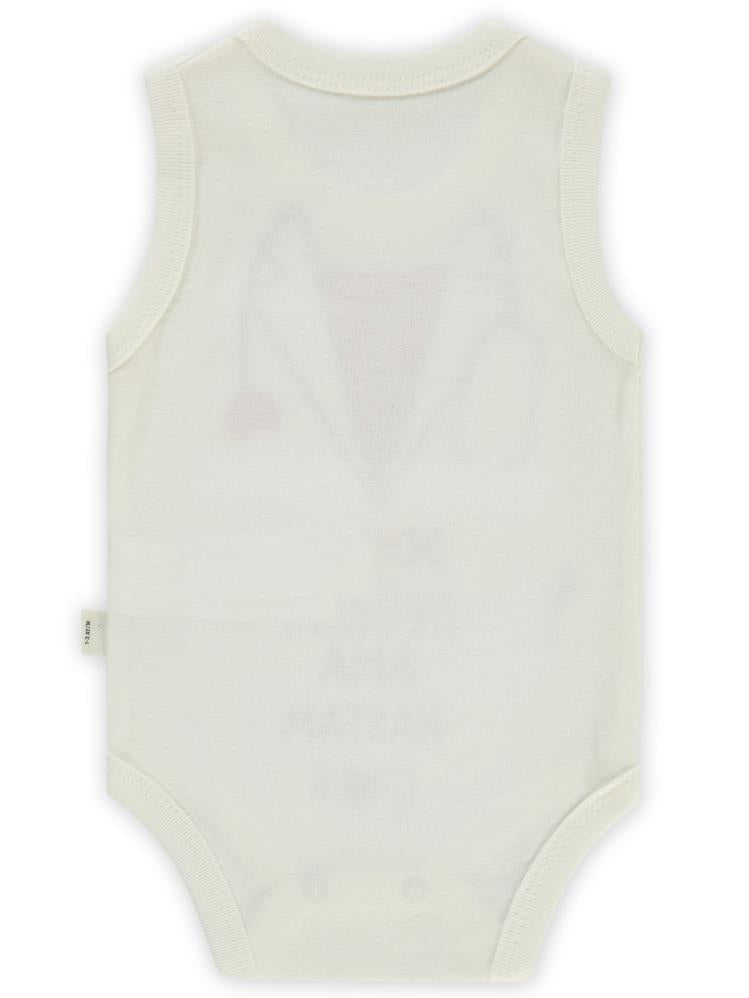 Civil Baby Doktor Baskılı Sfr.Kol1-36 Ay Çıtçıtlı Badi - Ekru