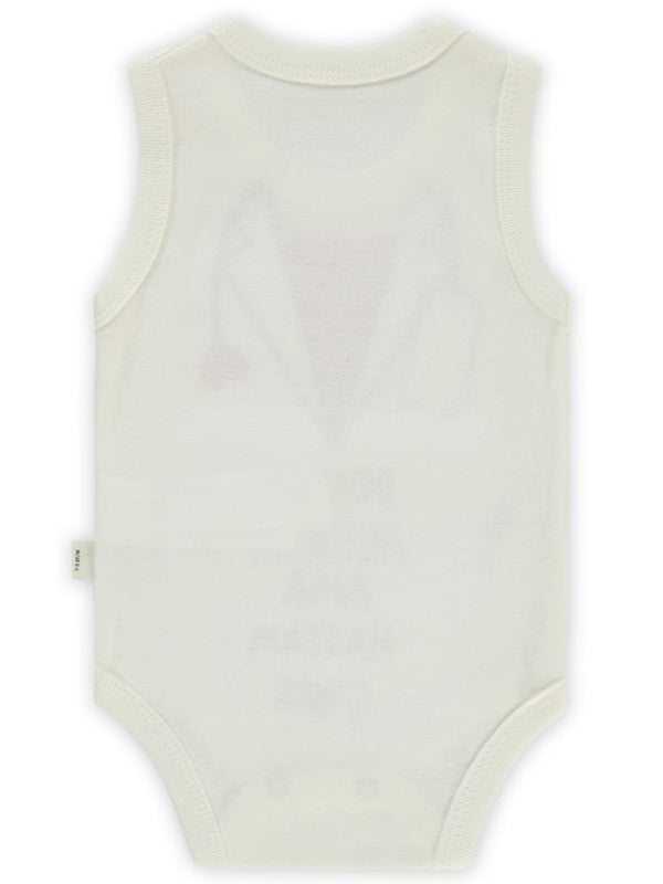 Civil Baby Doktor Baskılı Sfr.Kol1-36 Ay Çıtçıtlı Badi - Ekru