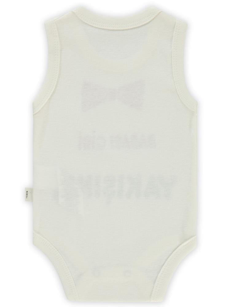Civil Baby Babası Gibi Yakışıklı Baskılı Sfr.Kol1-36 Ay Çıtçıtlı Badi - Ekru