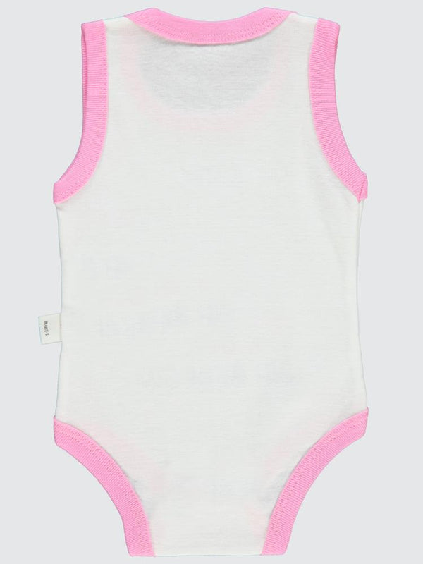 Civil Baby BEN Baskılı Sfr.Kol1-36 Ay Çıtçıtlı Badi - Pembe
