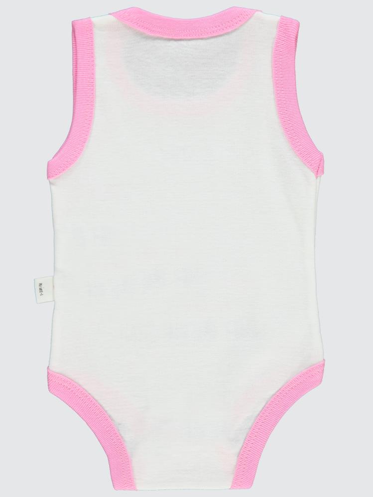 Civil Baby BEN Baskılı Sfr.Kol1-36 Ay Çıtçıtlı Badi - Pembe