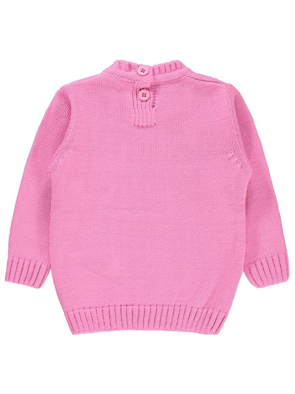 Civil Baby C Nakışlı Düz 6-18 Ay Kazak - Pembe