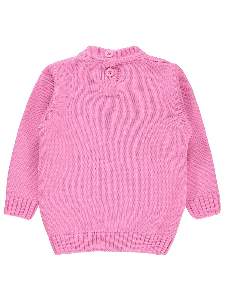 Civil Baby C Nakışlı Düz 6-18 Ay Kazak - Pembe