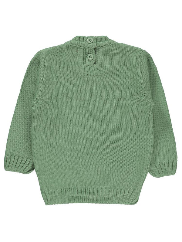 Civil Baby C Nakışlı Düz 6-18 Ay Kazak - Haki