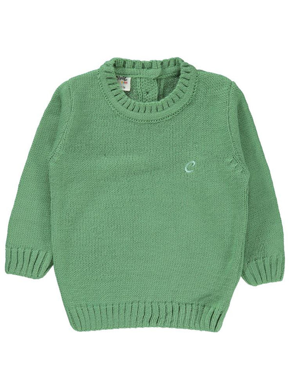 Civil Baby C Nakışlı Düz 6-18 Ay Kazak - Haki