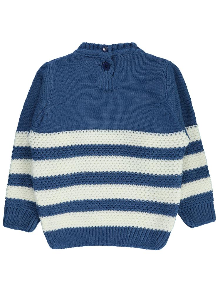 Civil Baby Erkek Bebek Triko Kazak 6-18 Ay - Mavi