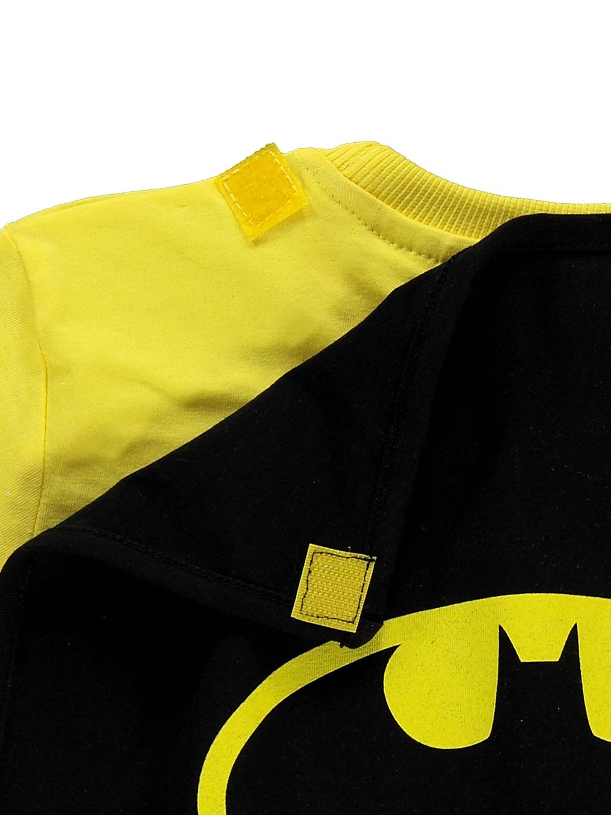 Batman Baskılı Pelerinli 10-13 Yaş Tişört - Sarı