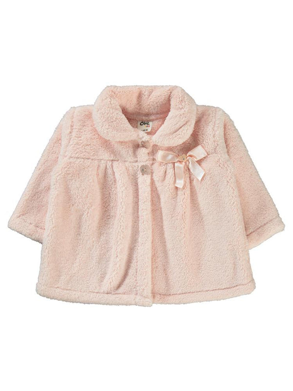 Civil Baby Fiyonklu 6-18 Ay Hırka - Pudra