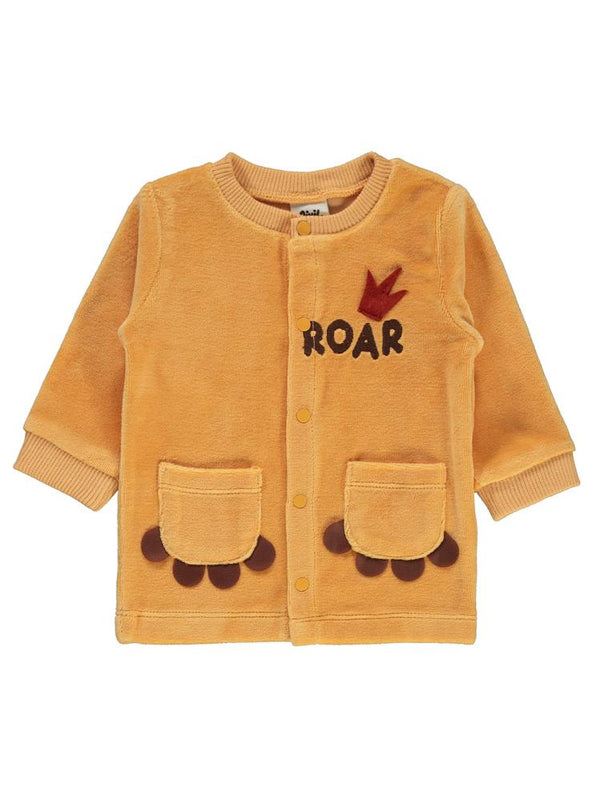 Civil Baby Roar Nakışlı 3-6 Ay Pijama Takımı - Hardal