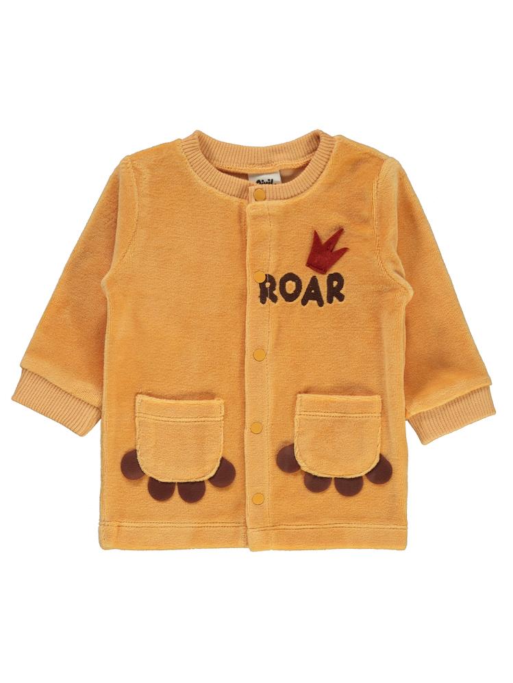 Civil Baby Roar Nakışlı 3-6 Ay Pijama Takımı - Hardal