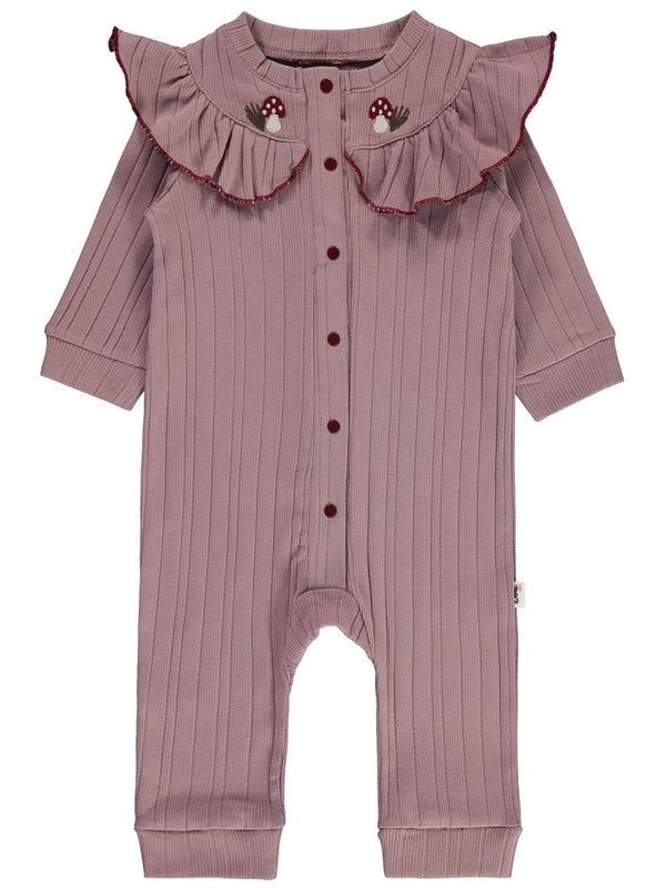 Civil Baby Mantar Çiçek 6-18 Ay Tulum - Lila